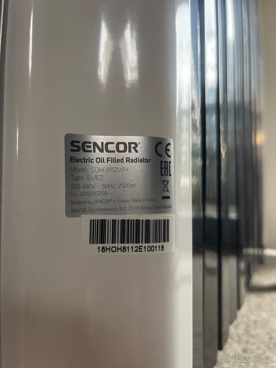 Sencor přímotop elektrický olejový