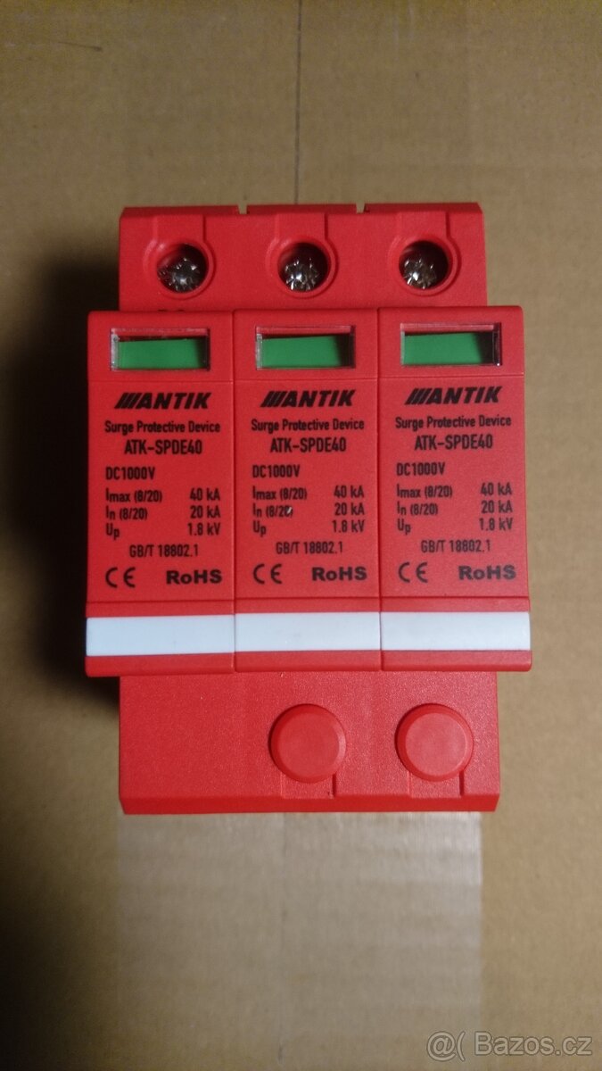 DC svodič přepětí FVE T1+T2