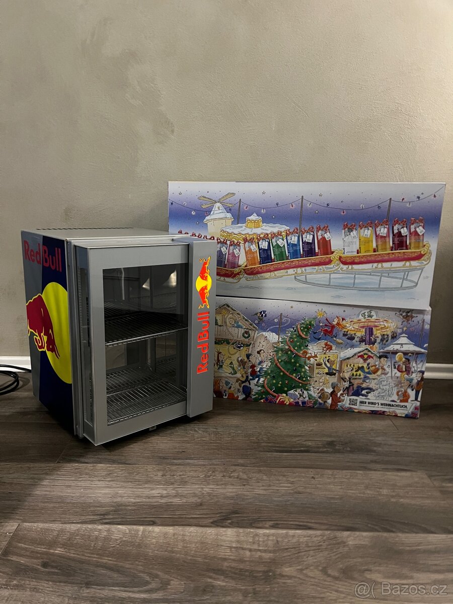 Red Bull lednice + adventní kalendář z DE (16 příchutí)