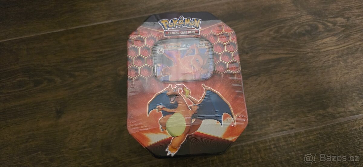 Pokémon Hidden Fates Tin – Charizard‑GX (anglická verze, ori