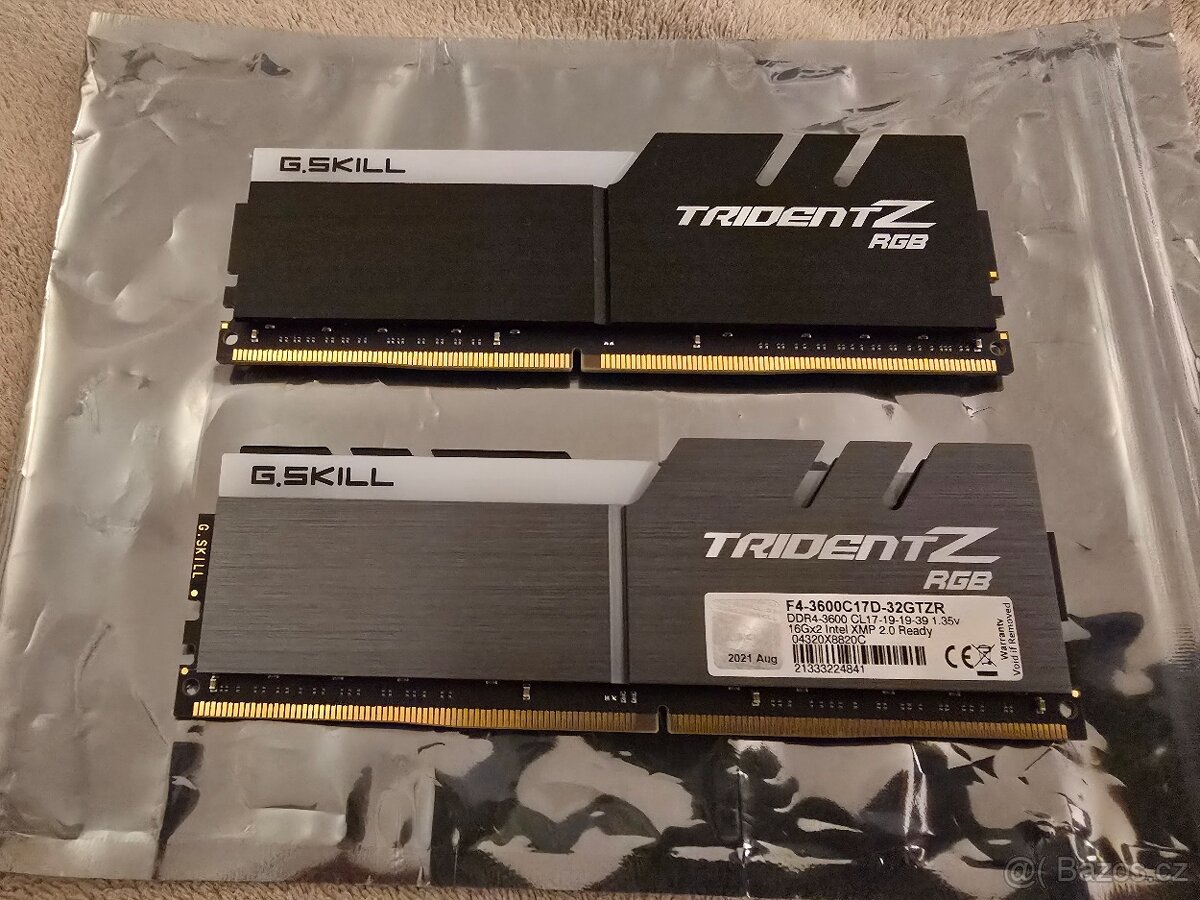 G.SKILL 32GB KIT DDR4 3600MHz CL17 Trident Z RGB