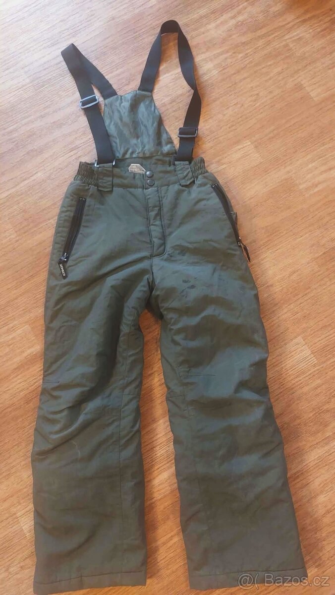 Khaki teplé oteplovačky vel. 140