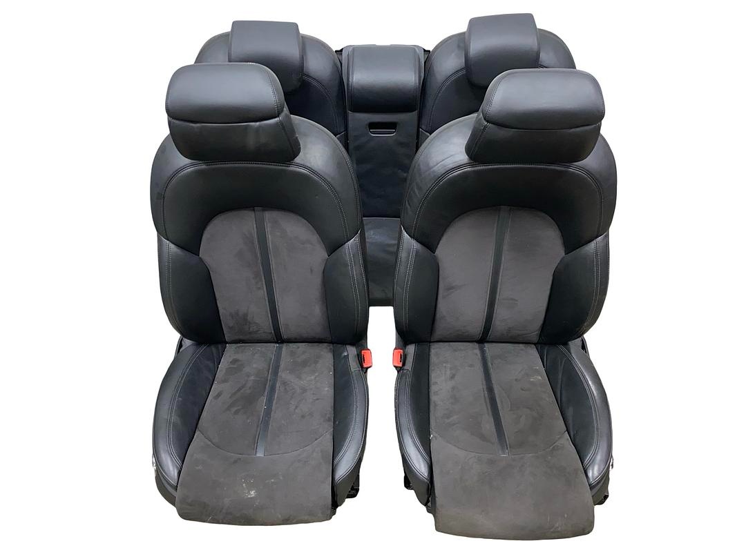 Sedačky černá kůže alcantara Audi A8 D4 4H sedan r.v. 2011