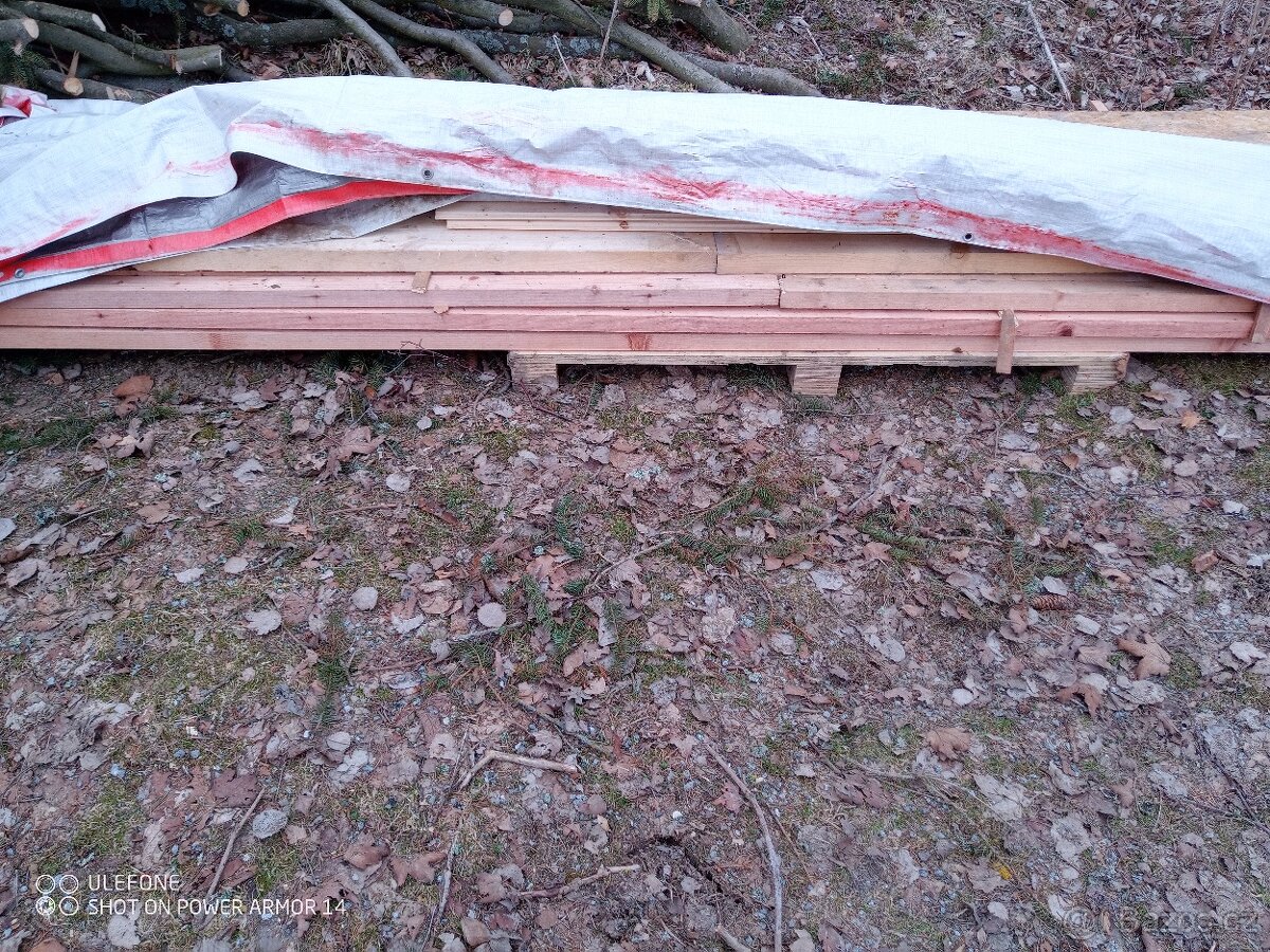 Lať střešní 40×50×4 000 mm impregnovaná