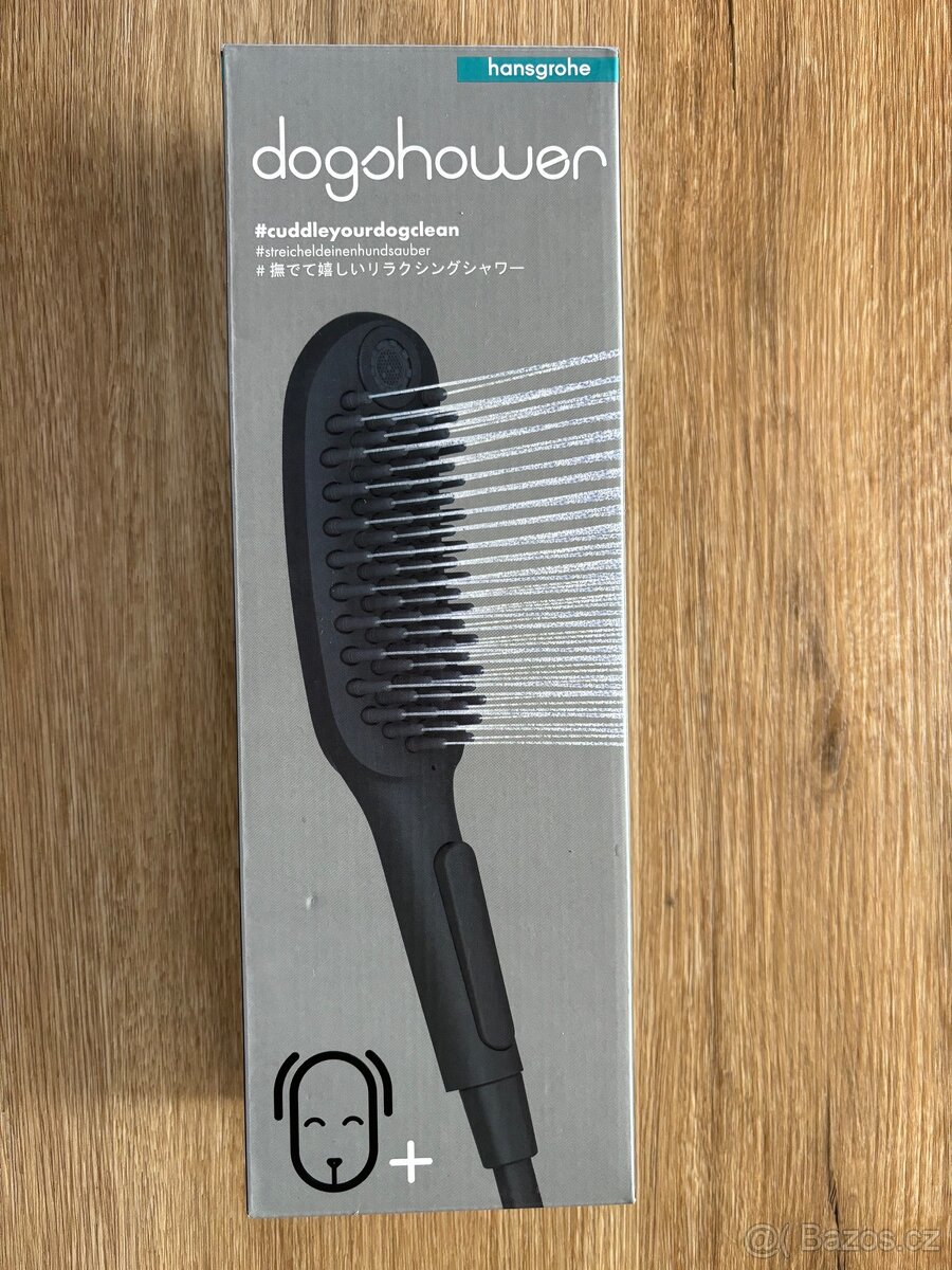 Psí sprcha Hansgrohe (černá). PC 2200,-