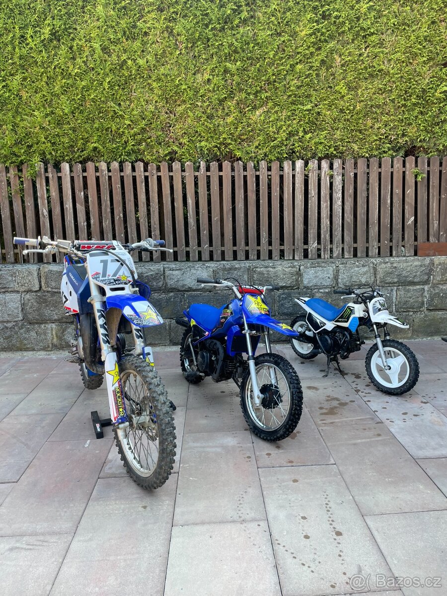 Pronájem dětských motocrossových motorek –PW 50 & PW 80 YZ80