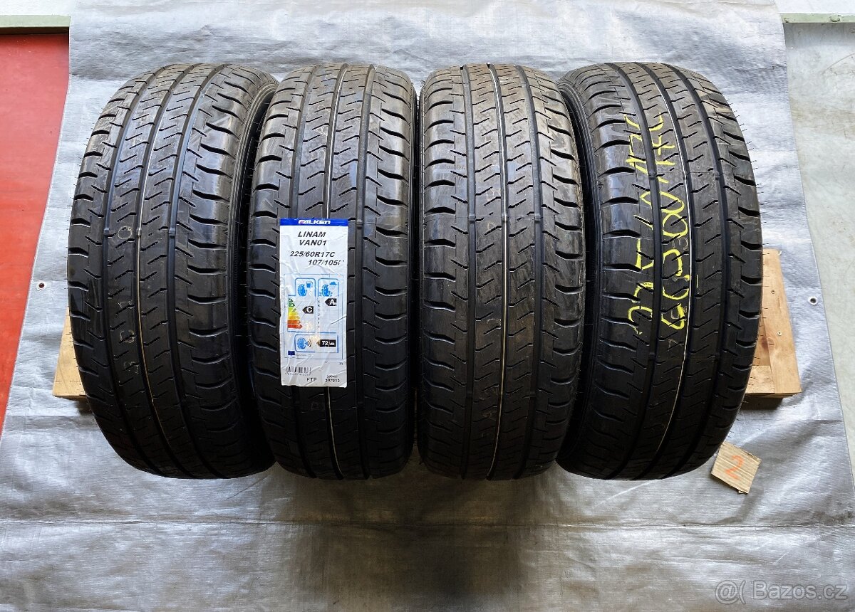 225 60 17C Falken, pneu letní, nové, 4ks