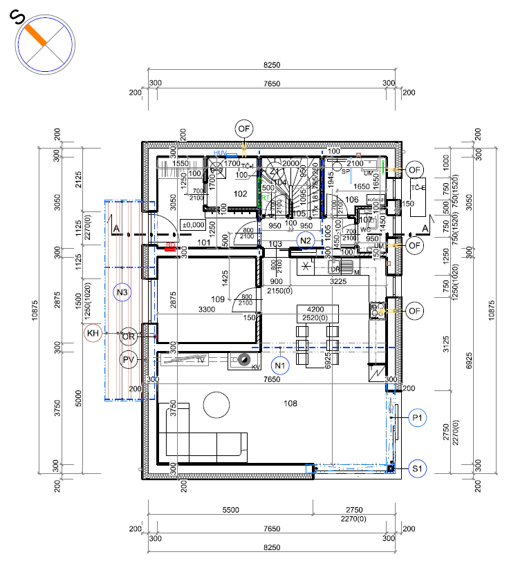 Stavební pozemek 601 m² s projektem dvoupodlažního RD