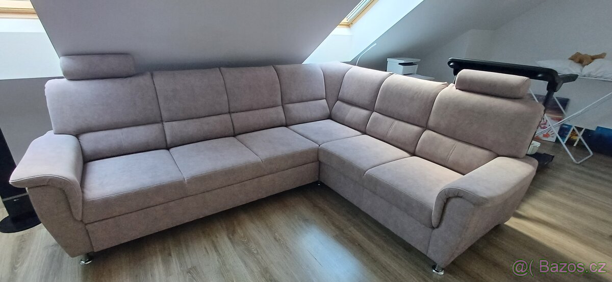 Rohová,rozkládací sedací souprava Malaga III