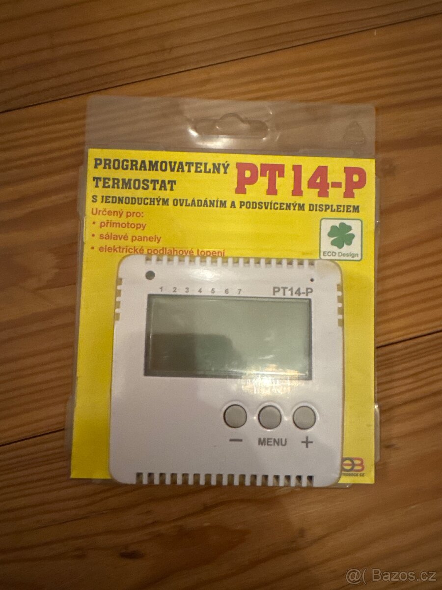 Programovatelný termostat PT14-P - nový/nerozbalený
