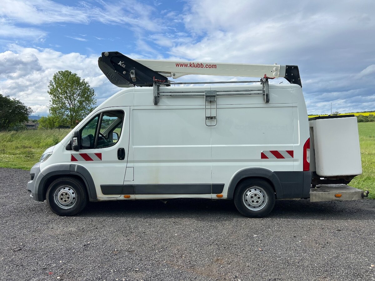 Citröen jumper,plošina 13M,2016,TZ 2500 kg,revize