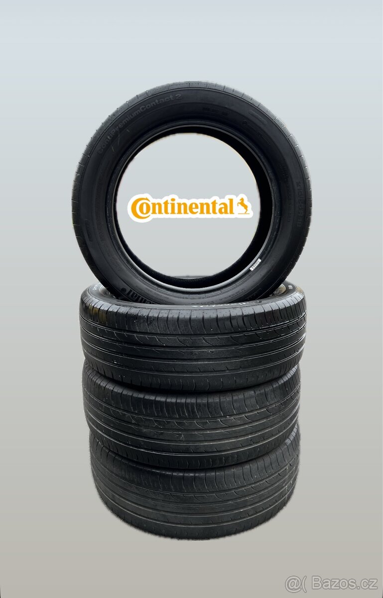 Letní pneu 215/55/18 Continental 4ks 5.2mm