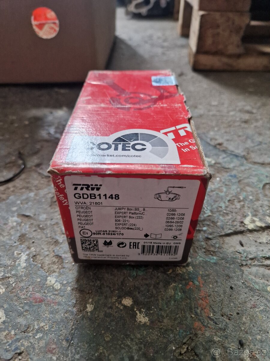 Brzdové destičky GDB 1148