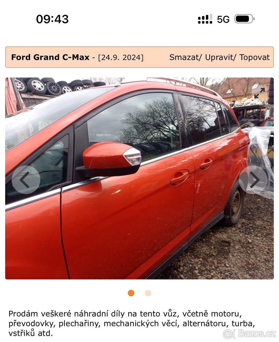 Ford Grand C-Max díly.