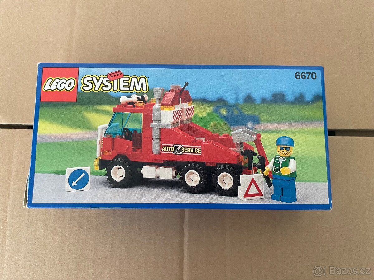 LEGO SYSTEM LEGOLAND 6670 ODTAHOVÝ VŮZ CČETNĚ NÁVODU A BOXU
