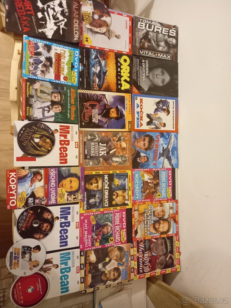 DVD, CD a mc kazety