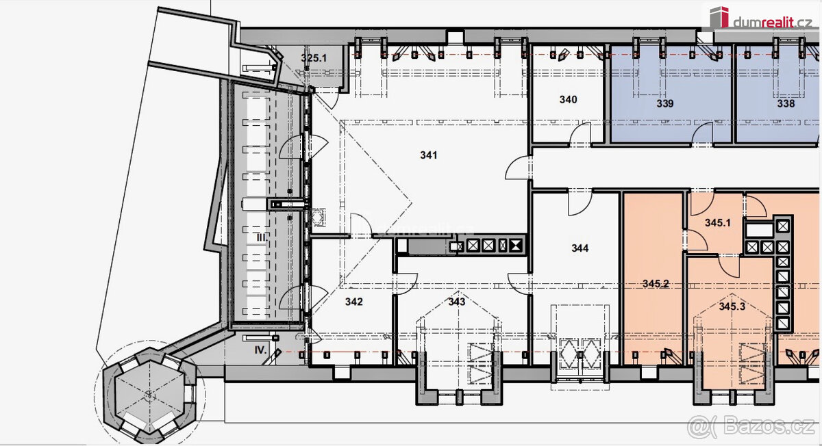Pronájem nové kanceláře 137m2 P-1 Národní