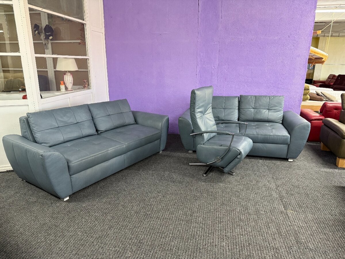 Sedací souprava 3 + 2 + TV křeslo - NEPOUŽITÁ
