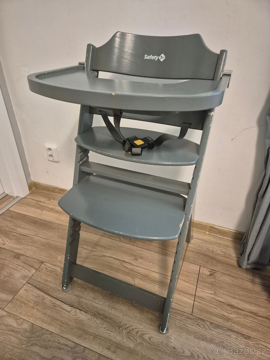 Dětská rostoucí jídelní židlička Toto Timba Safety 1st šedá