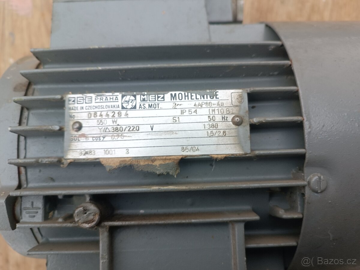 Elektromotor motor 400v 550W 1380ot