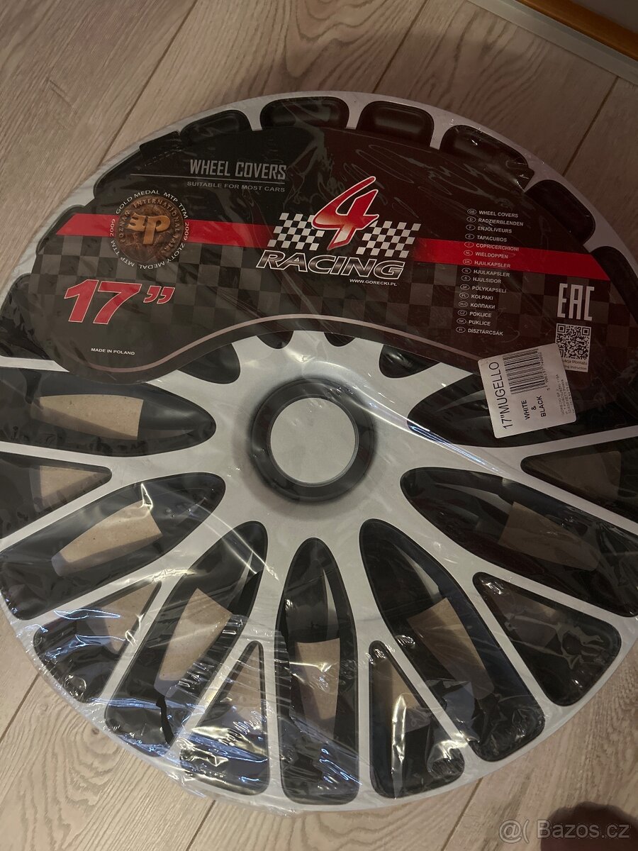 Poklice 17” nové, sada 4 ks