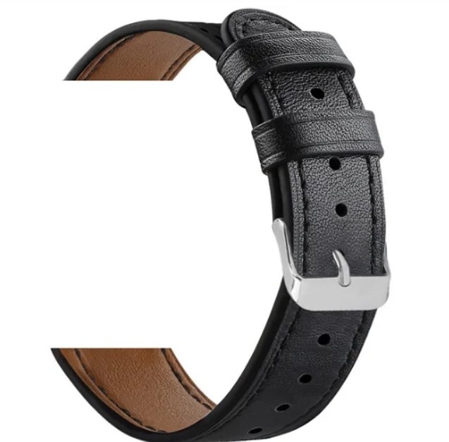 Eternico Leather Band universal Quick Release 22mm černý