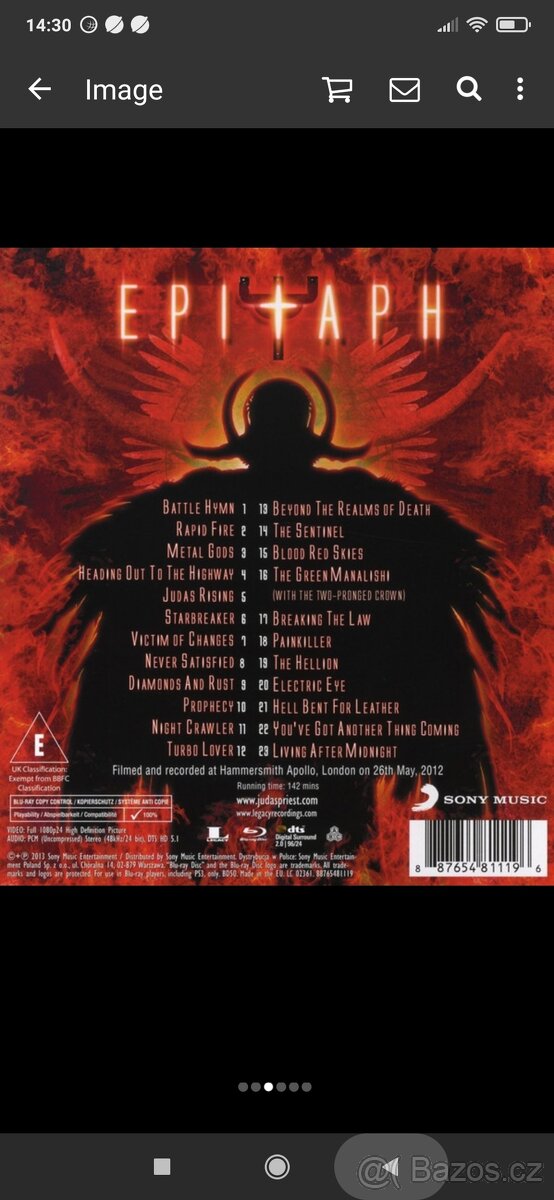 Judas Priest-Epitaph bluray