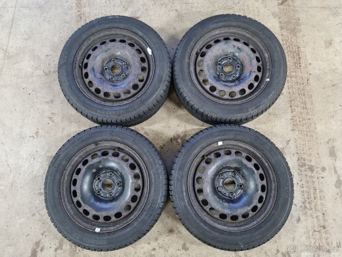 Ocelová kola disky 5x112 205/55 R16