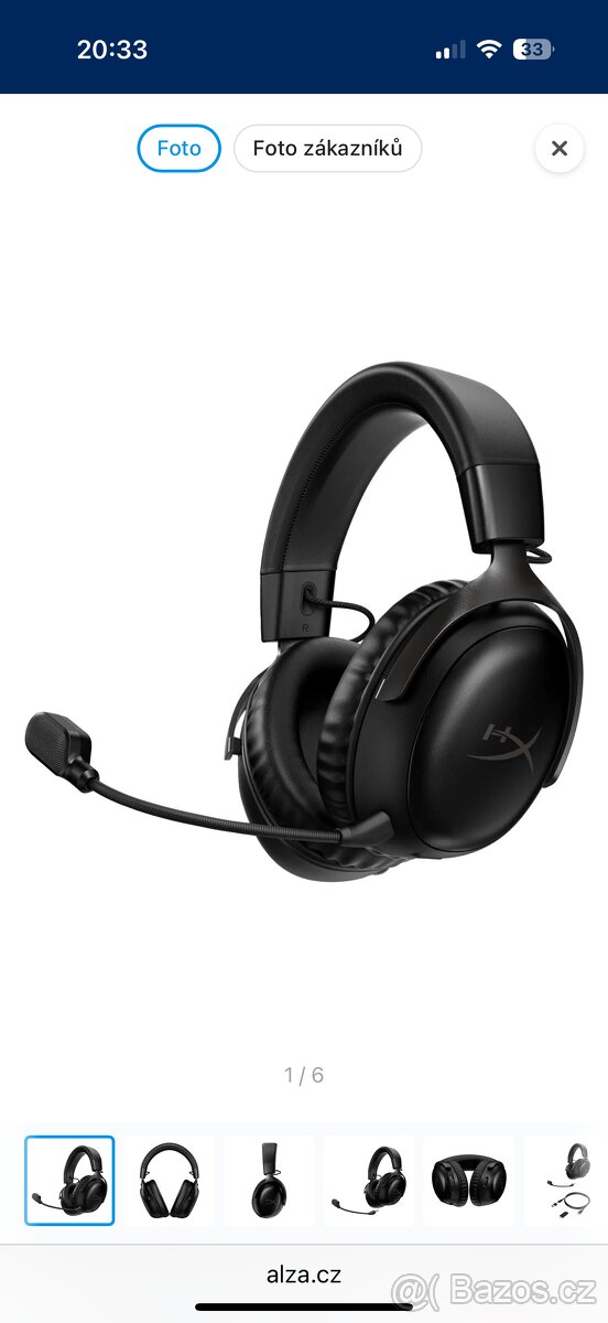 Herní sluchátka Hyperx Cloud 3 Wireless Black