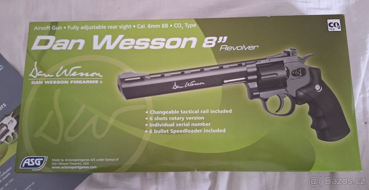 ASG Dan Wesson 8" Revolver 6mm bbs - pouze rozbalená