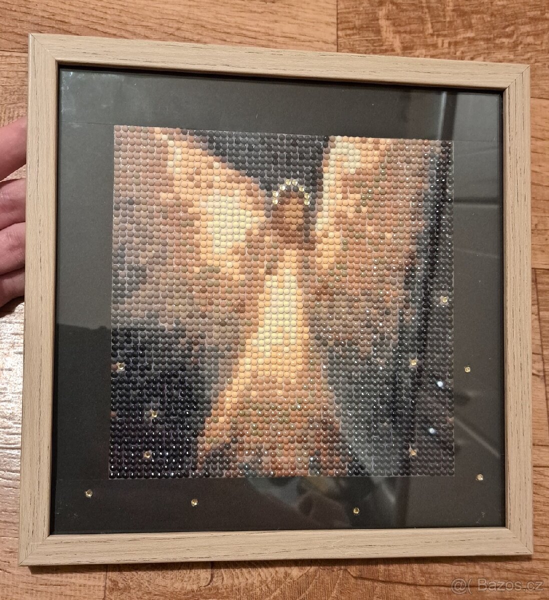Diamantové malování hotový obraz - andílek