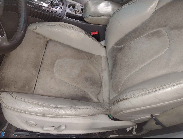 Audi A4 b8 béžové Alcantara elektrické sedačky
