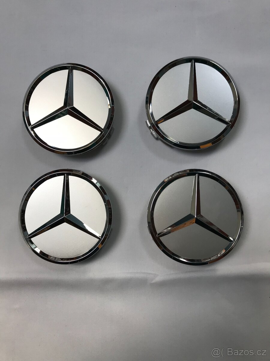 Mercedes Benz - Středové pokličky - Stříbrné