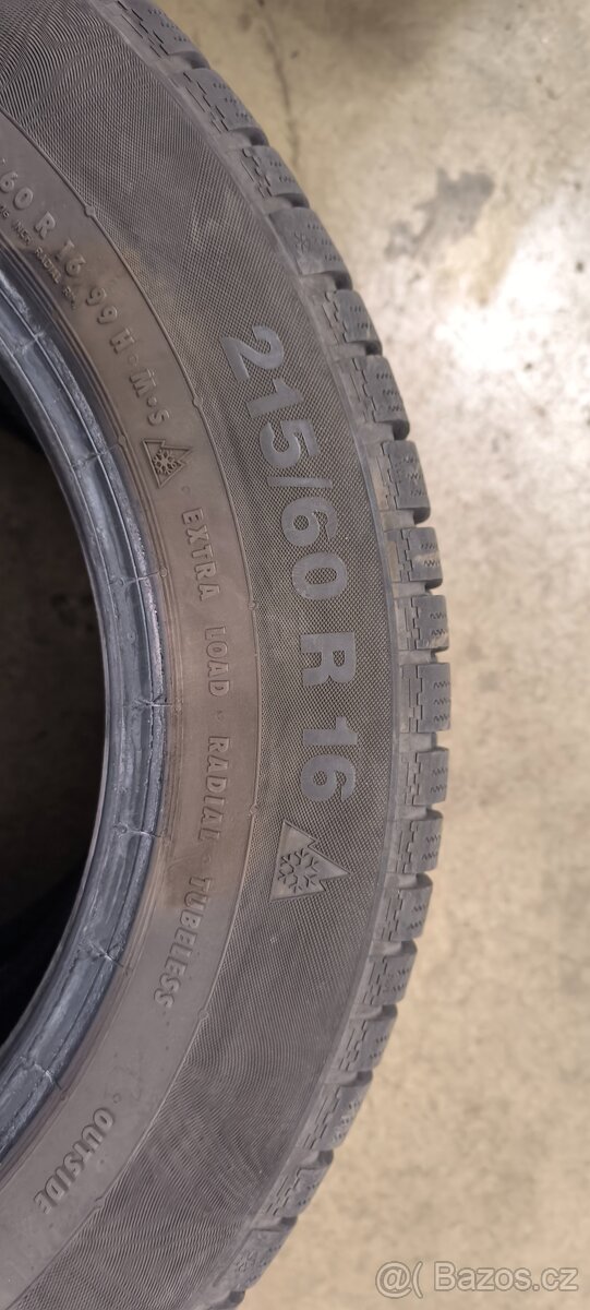 Zimní pneumatiky Continental 215/60 r16