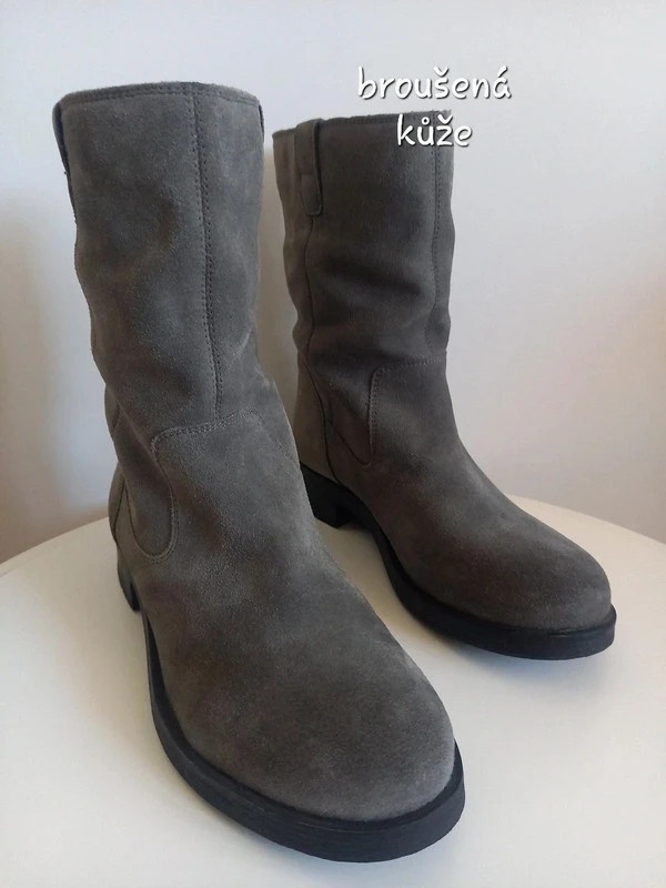 Jarní kožené polokozačky GEOX vel.39