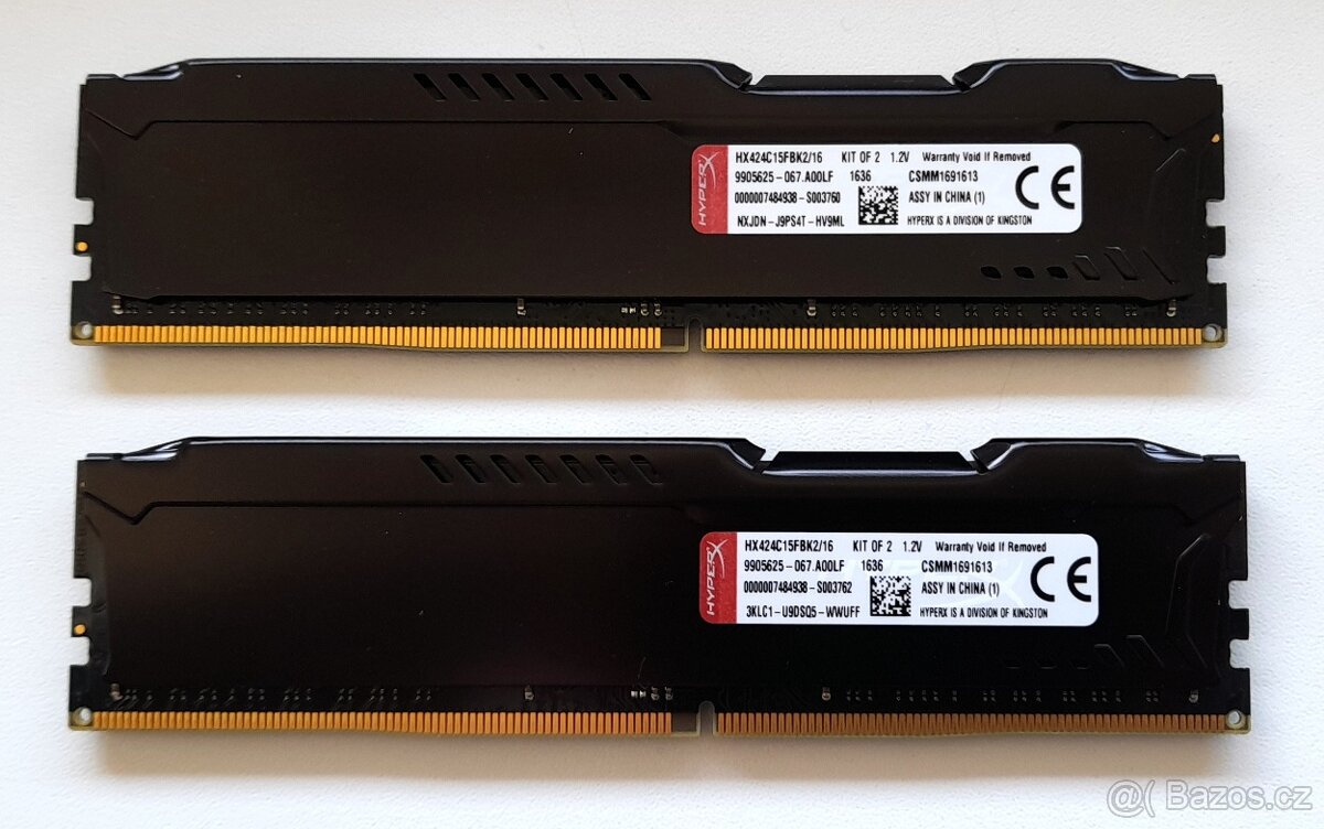 16GB DDR4 Kingston HyperX 2400MHz