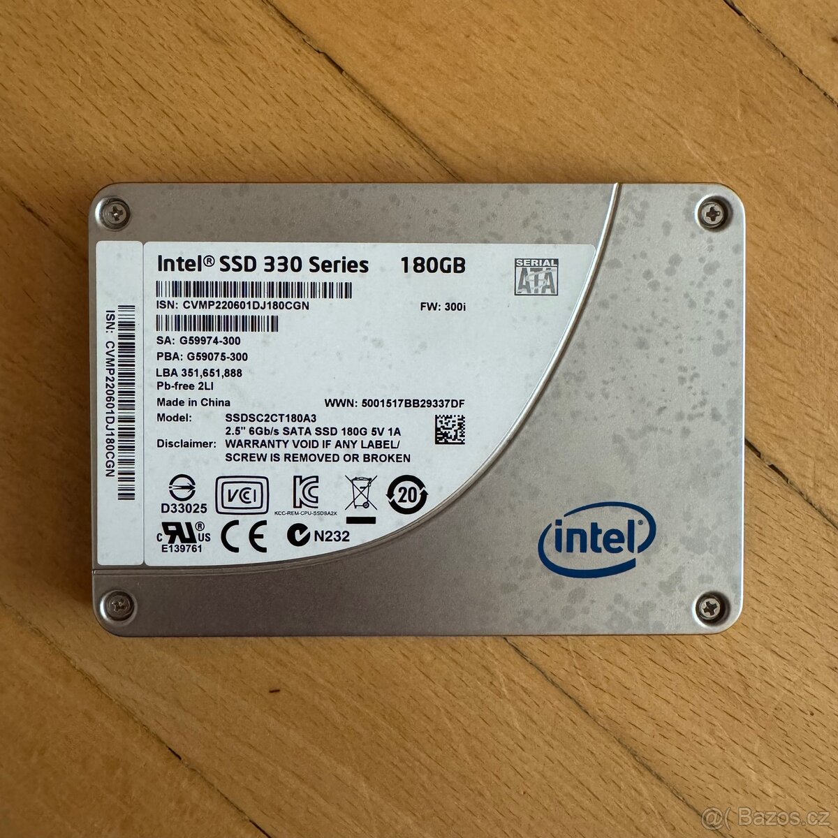 INTEL SSD 330 Series 180 GB 2,5" SATA III