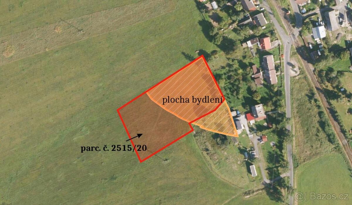 Pozemek, bydlení, prodej, Vítkov, Opava