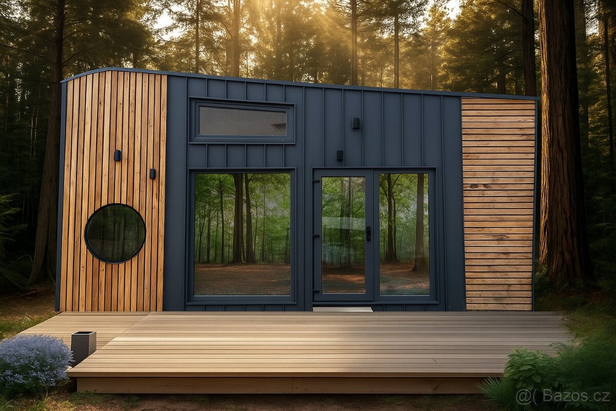 Naše rodina prodává nový Tiny House se saunou - Snížená cena