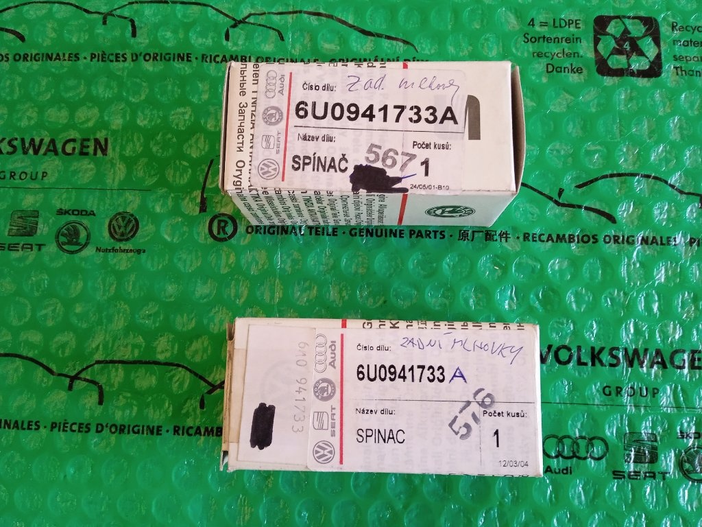 spínač zadních mlhových světel Škoda Felicia do 1197 6U09417