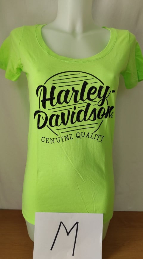 Dámské triko Harley Davidson vel S neon zelené