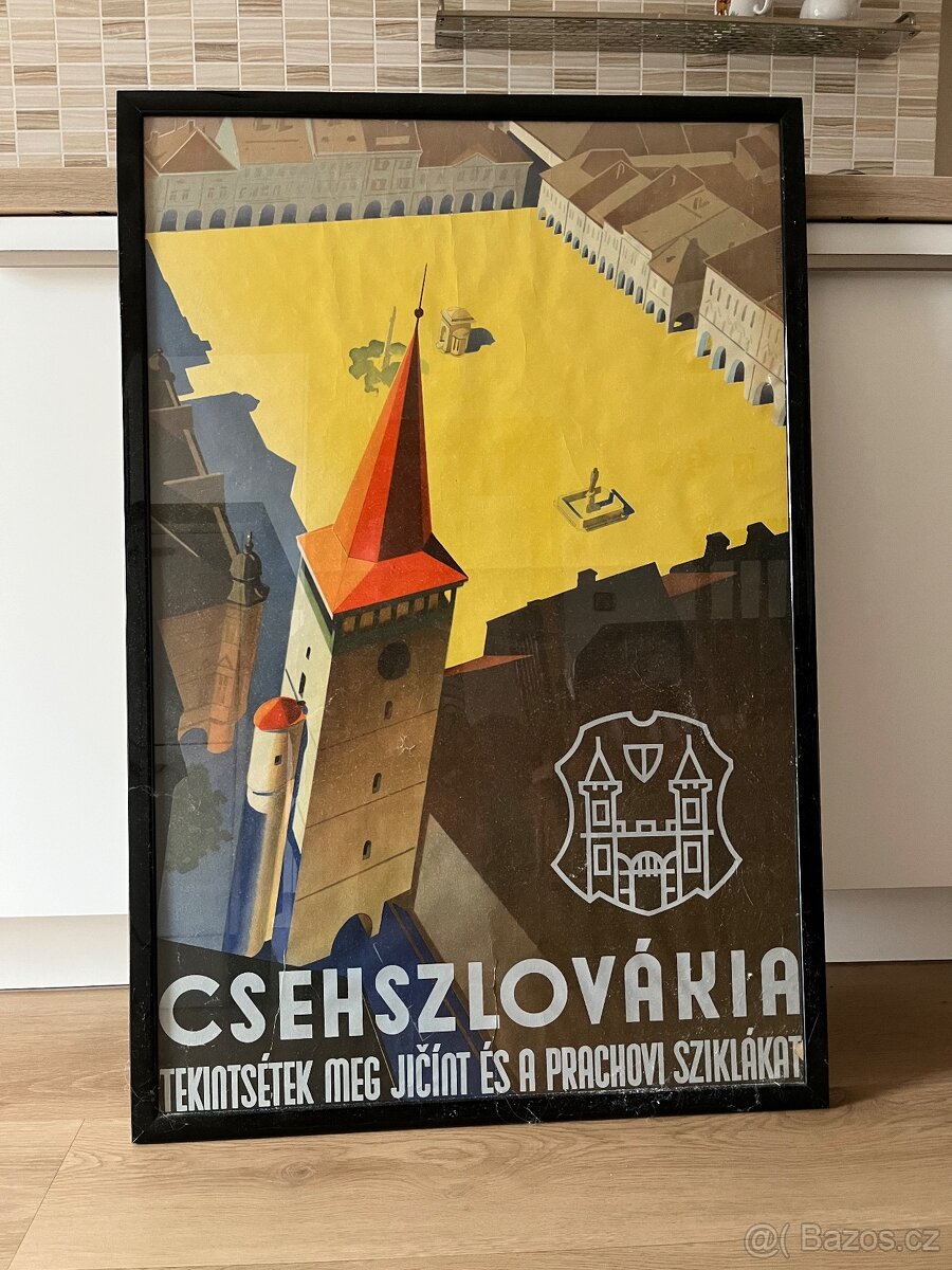 Starý reklamní plakát Art Deco