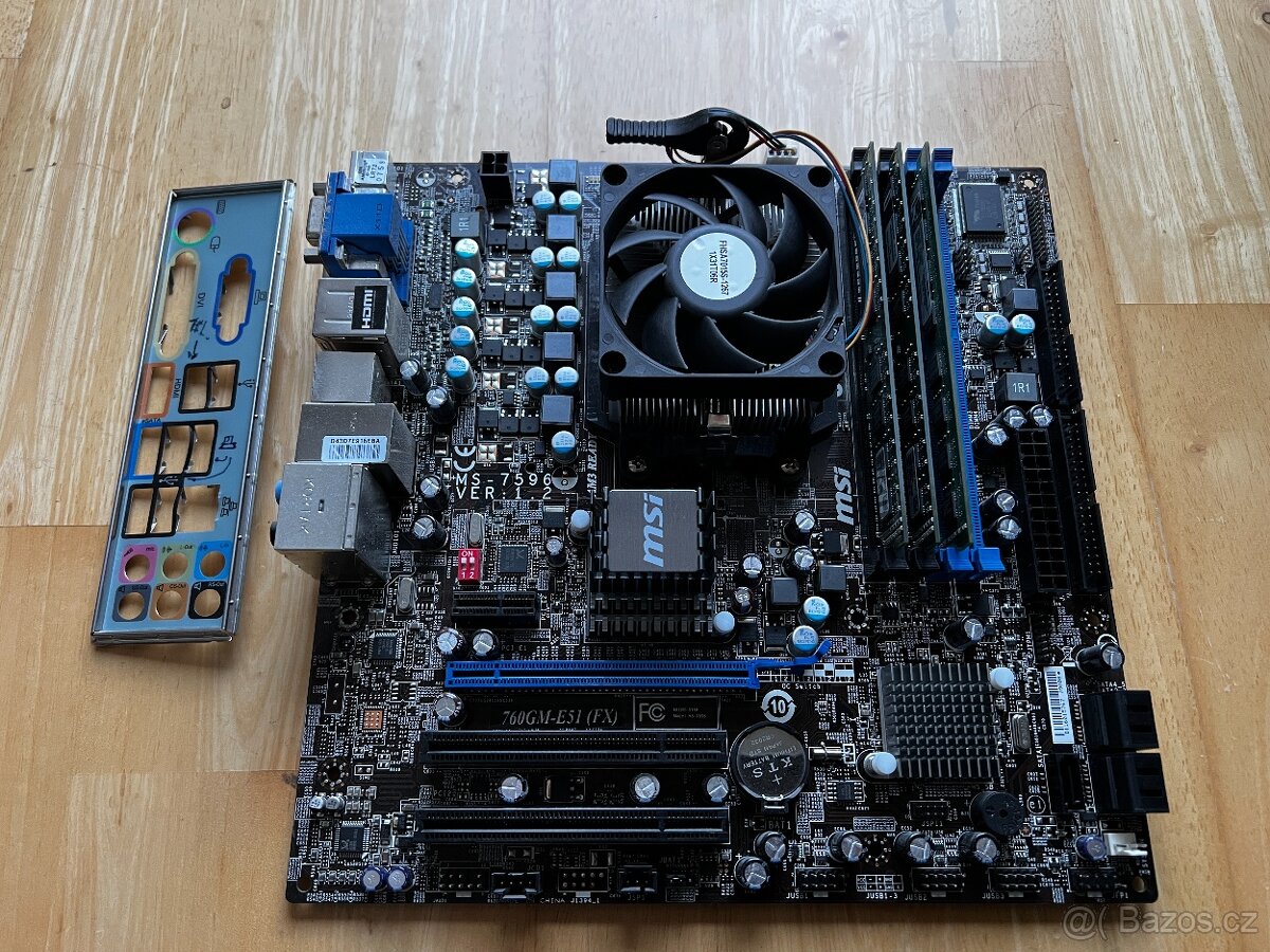 Základní deska MSI 760GM-E51 + Athlon II X2 245 + 6 GB RAM