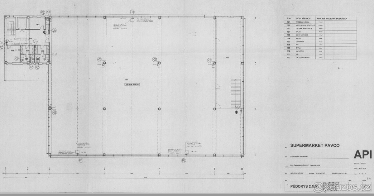 Obchodní prostor 325m2 (JBC - Mšeno, ul. U Přehrady)