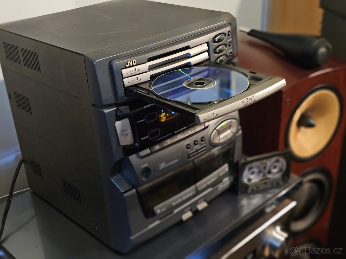 JVC stereo systém po velkém servisu (možno i gramofon a BT?)
