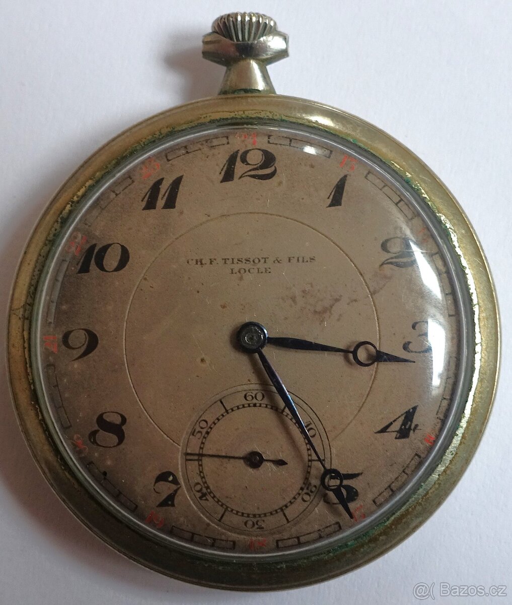 Kapesní hodinky Tissot – funkční, švýcarské, 15 jewels