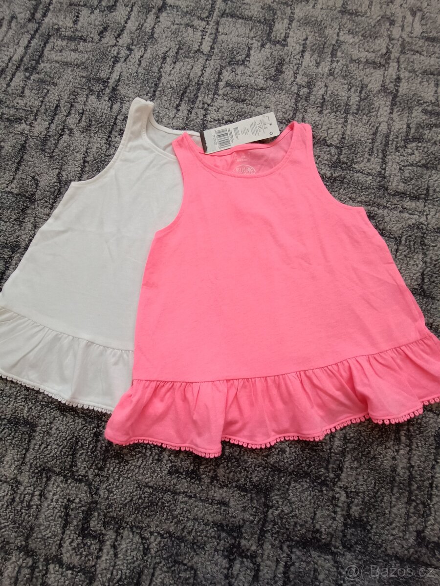 Tunika vel. 104 -110, tričko, šaty neonové NOVÉ