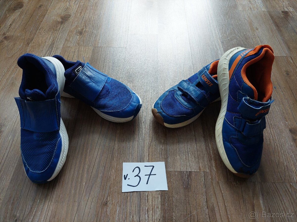 Dětské tenisky 39, sálové 37, crocs v. 37, 38
