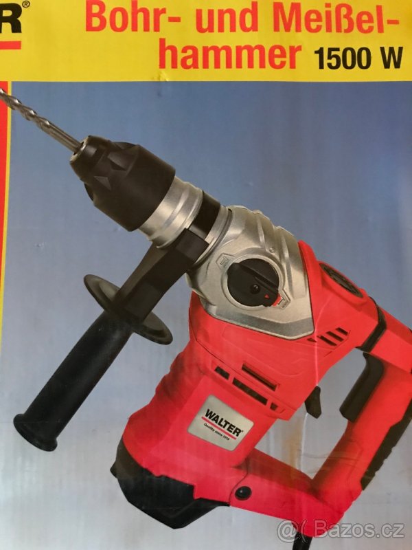 Nové Vrtací,Sekací Bourací Kladivo Walter 1500W Nové, nepou