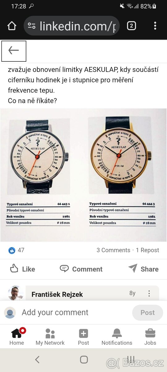 Hodinky Aeskulap prim